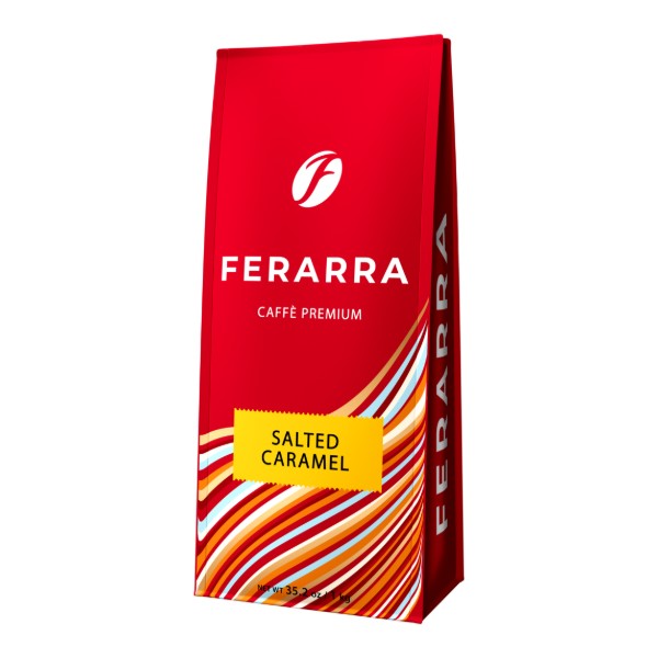 Фото - Кофе в зернах Ferarra Salted Caramel с ароматом солёной карамели 1 кг (4823115406293)