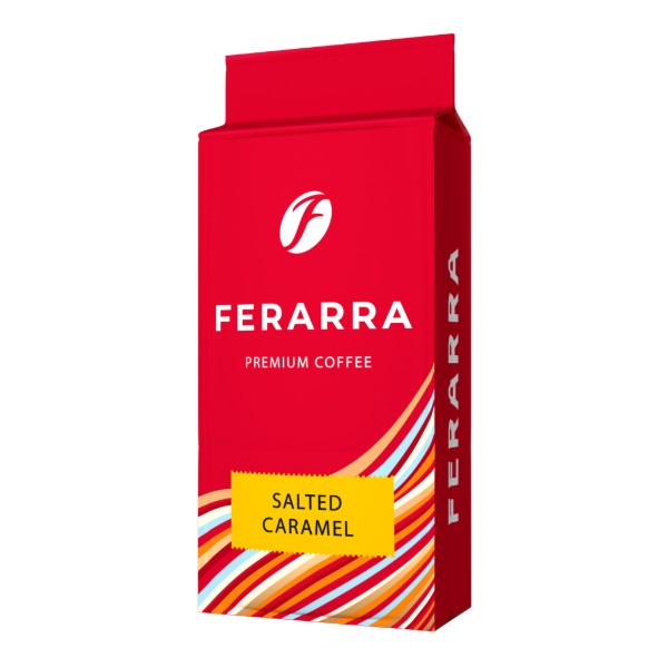 Фото - Кофе молотый Ferarra Salted Caramel с ароматом солёной карамели 250 г (4823115406316)