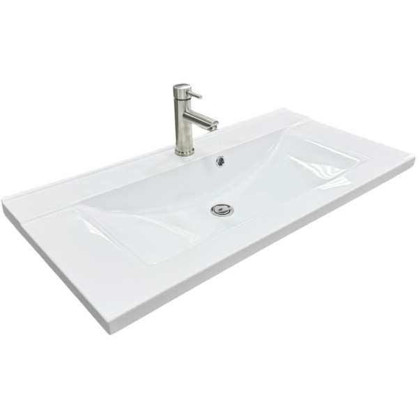 Фото - Раковина для ванної+змішувач Adamant QUANTO 90 з сифоном Click-Clack (4824296208301)