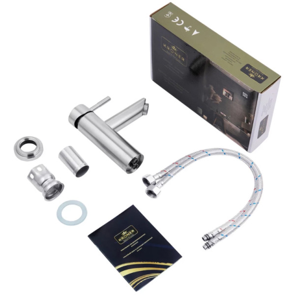 Фото - Раковина для ванної+змішувач Adamant QUANTO 90 з сифоном Click-Clack (4824296208301)