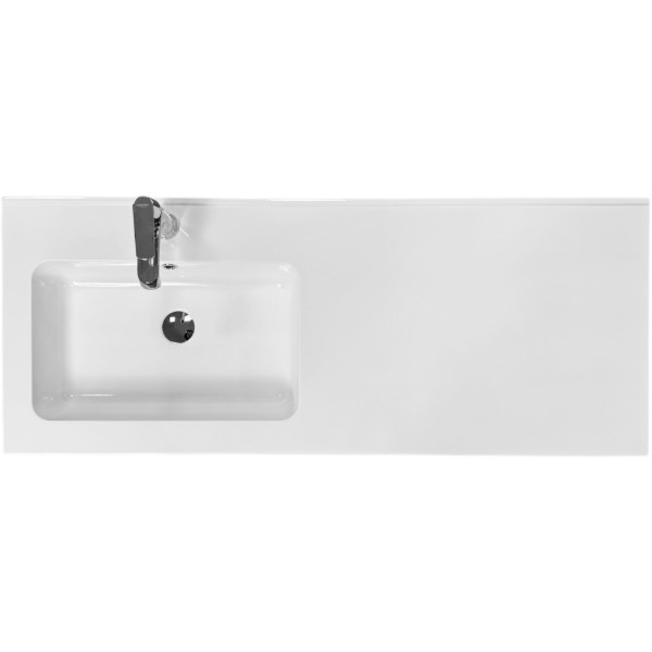 Фото - Уцінка - Раковина для ванної+змішувач Adamant FLATE 120L з сифоном Click-Clack 94824296208601)