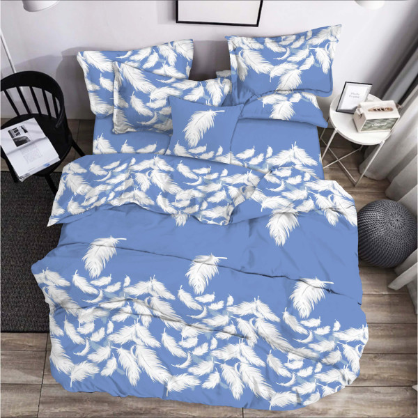 Фото - Простирадло двоспальне Zastelli бязь Y20933 Blue 180х210 (21583) Фото - Простирадло двоспальне Zastelli бязь Y20933 Blue 180х210 (21583)