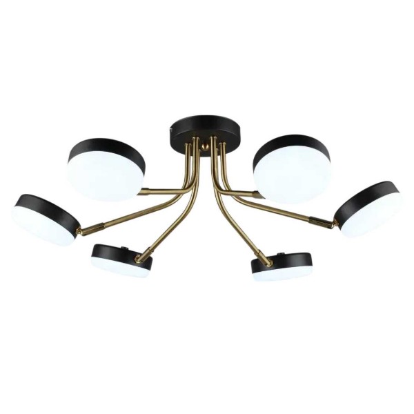 Фото - Люстра Sirius N6665/6, LED, 15000LM, Чорний+Мідний Фото - Люстра Sirius N6665/6, LED, 15000LM, Чорний+Мідний