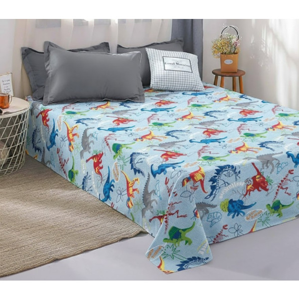 Фото - Простирадло дитяче Zastelli бязь Динозаври 145х210 (12690-000652) Фото - Простирадло дитяче Zastelli бязь Динозаври 145х210 (12690-000652)