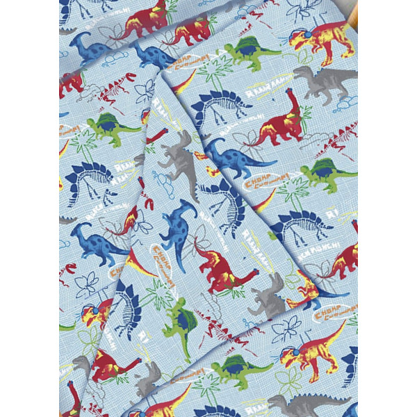 Фото - Простирадло дитяче Zastelli бязь Динозаври 145х210 (12690-000652)