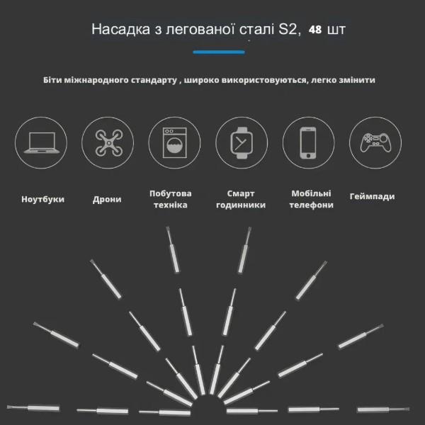 Фото - Акумуляторна викрутка King'sDun 51 в 1 (ED-882038)