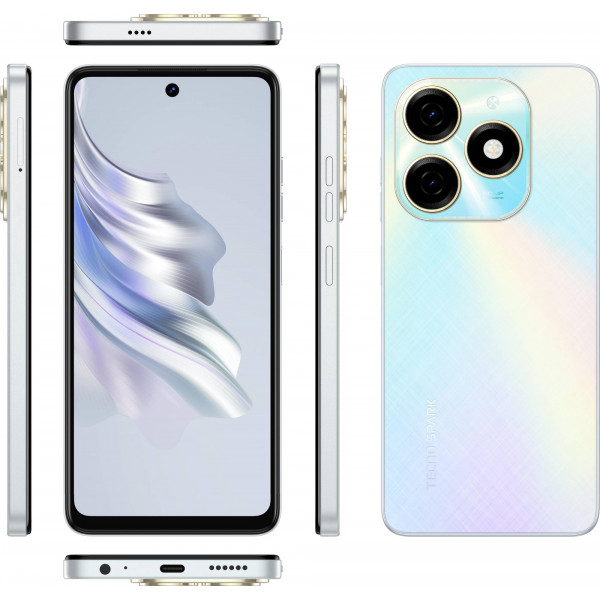Фото - Смартфон Tecno Spark 20 8/256Gb Cyber White (KJ5n)