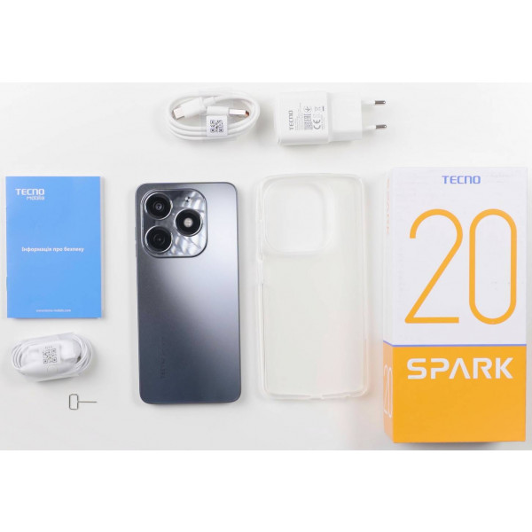 Фото - Смартфон Tecno Spark 20 8/256Gb Magic Skin Blue (KJ5n)