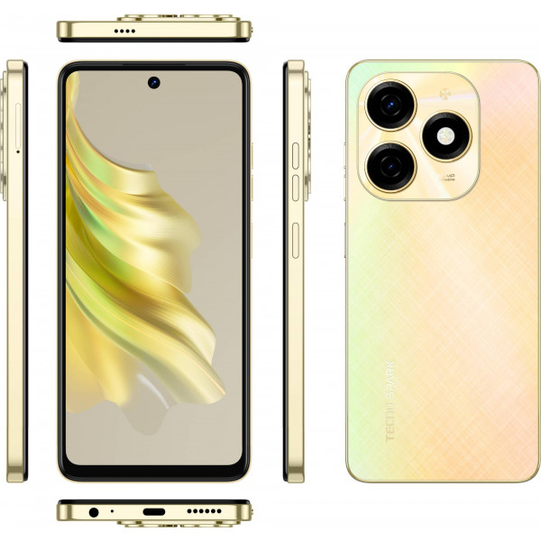 Фото - Смартфон Tecno Spark 20 8/256Gb Neon Gold (KJ5n)