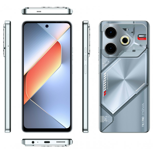 Фото - Смартфон Tecno Pova 6 Neo 8/128Gb Starry Silver (LI6)