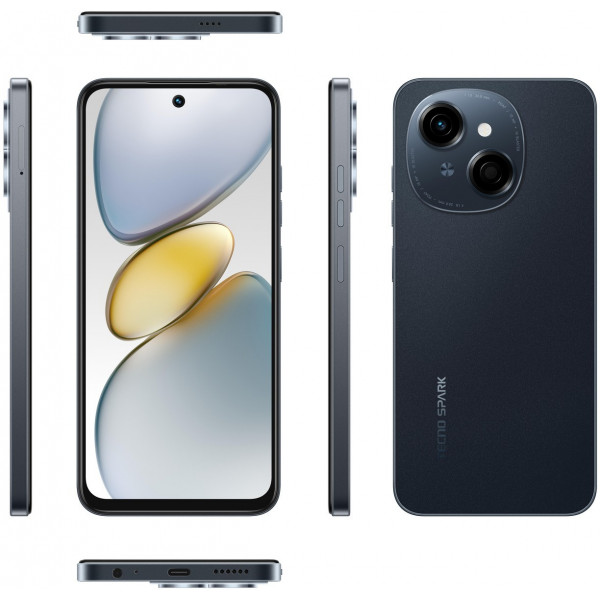 Фото - Смартфон Tecno Spark Go 1 3/64Gb Startrail Black (KL4)