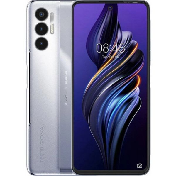 Фото - Смартфон Tecno POVA-3 6/128Gb NFC 2SIM Tech Silver (LF7n)