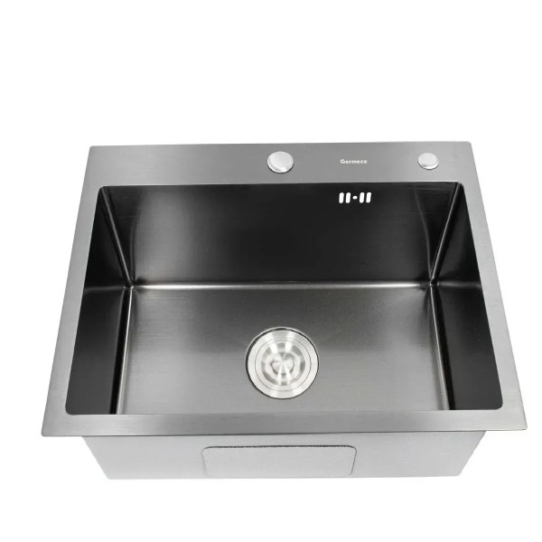 Фото - Мойка кухонная VALESO 48х43 PVD Black Handmade (3,0/1,0)