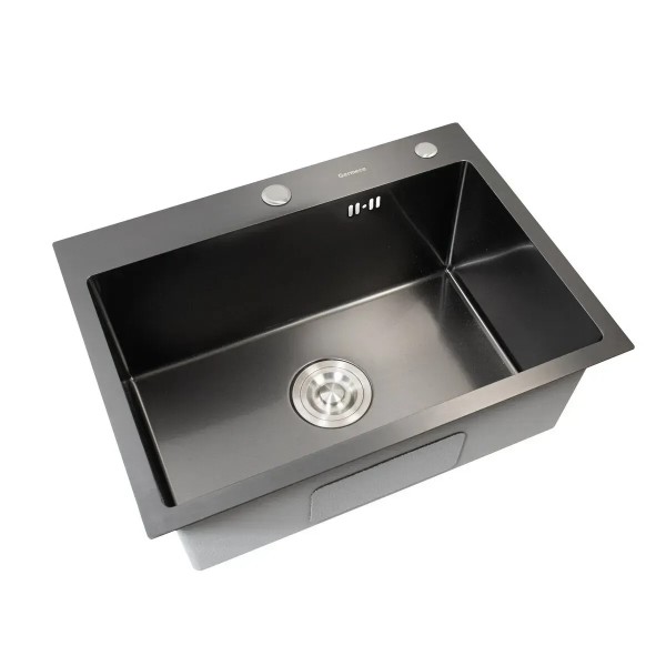 Фото - Мойка кухонная VALESO 48х43 PVD Black Handmade (3,0/1,0)