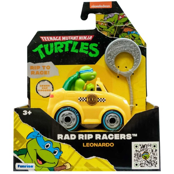 Фото - Колекційна інтерактивна фігурка TMNT Гонщик з лаунчером Леонардо (71017)
