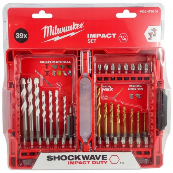 Фото - Набір інструментів Milwaukee 39 шт. (4932479854)