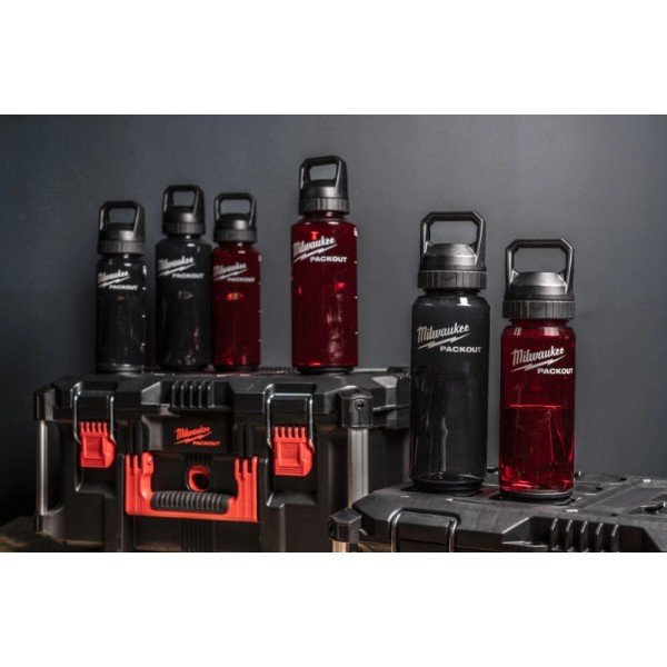 Фото - Пляшка для води Milwaukee PACKOUT 740 мл Red (4932498636)