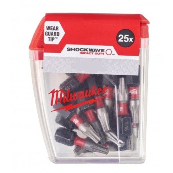 Фото - Біта для викрутки Milwaukee Shockwave TX20 25 мм 25 шт. (4932430875)