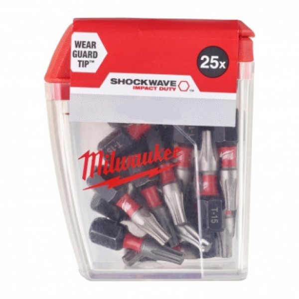 Фото - Біта для викрутки Milwaukee Shockwave PZ2 25 мм 25 шт. (4932430864)