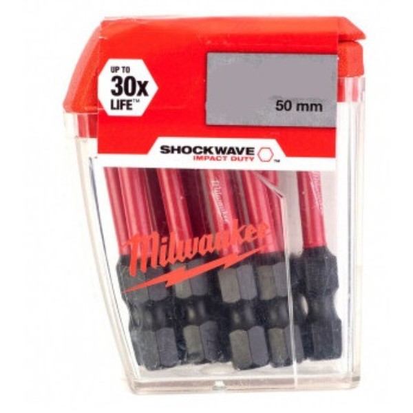 Фото - Біта для викрутки Milwaukee Shockwave TX20 50 мм 10 шт. (4932430877)