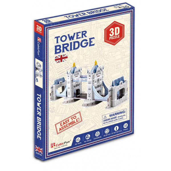 Фото - 3D пазли Cubic Fun "Тауерський міст" серія міні (S3010h)