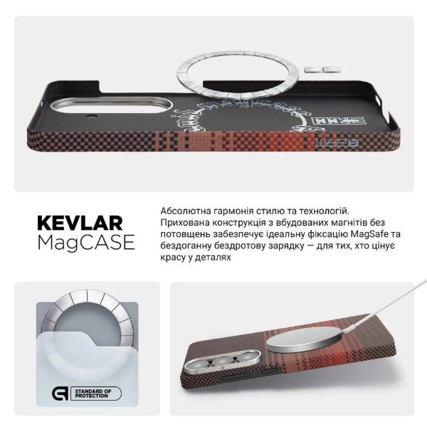 Фото - Чохол для смартфону Armorstandart BlackIcon Kevlar MagCase for Samsung S26 Plus Sunset (ARM90157)