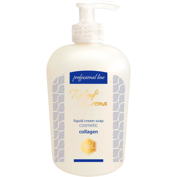Фото - Рідке мило для рук Ti Amo Crema Косметичне з колагеном (professional line) 450 мл (4820263234174)