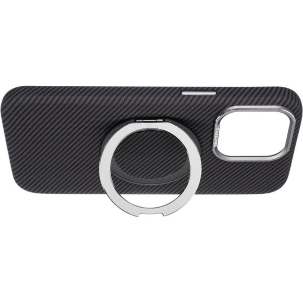 Фото - Чехол для смартфона Gelius Carbon Ring Stand 360 for iPhone 15 Pro Max Grey (98586)