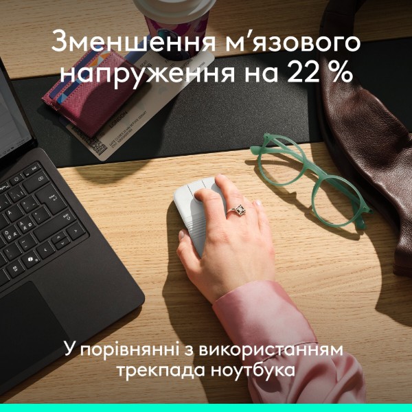 Фото - Мышь беспроводная Logitech Mobi Fold Off-White (910-007631)