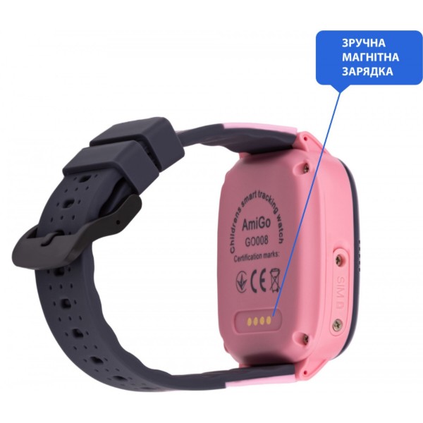Фото - Детские часы AmiGo GO008 Milky GPS WIFI Pink