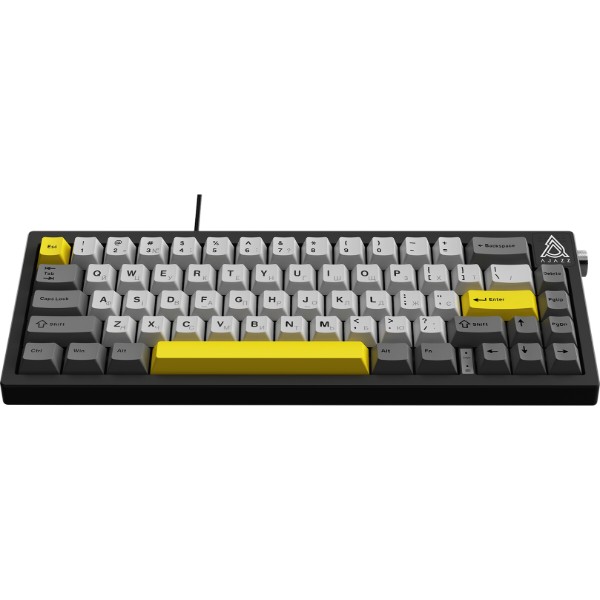 Фото - Клавиатура проводная игровая Ajazz AK650 Moon Yellow switches Gray White Yellow (AK650-MY-GWY)