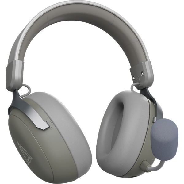 Фото - Гарнитура беспроводная игровая Ajazz AHM08 MAX 3-Mode Grey (AHM08-MAX-GW)