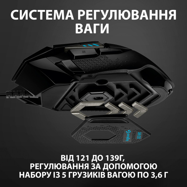Фото - Мышь проводная игровая Logitech G502 Hero High Performance Gaming (910-005470)