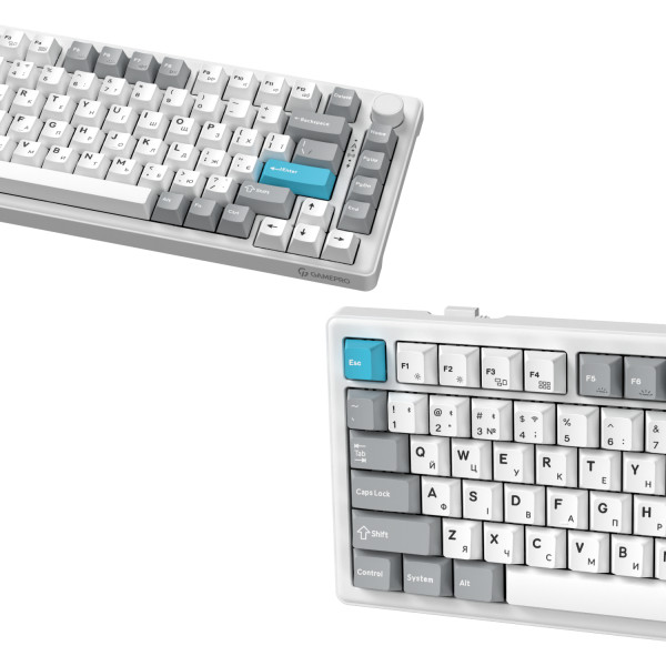 Фото - Клавіатура бездротова ігрова GamePro Asgard Yord Keychron Super White (MK266WH)