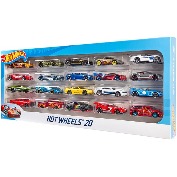 Фото - Набір базових машинок Hot Wheels 20 шт. (В ас.) (H7045)