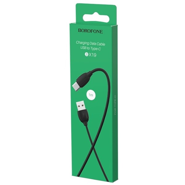 Фото - Кабель BOROFONE BX19 USB to Type-C 3A, 1m Black (6931474701794)