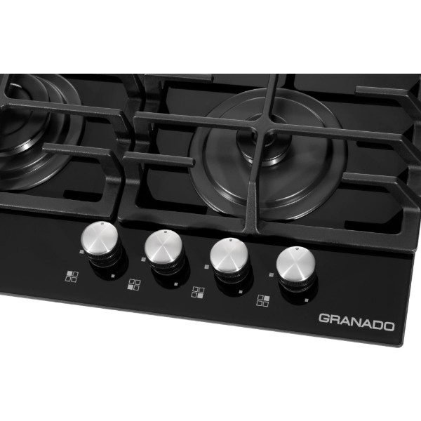 Фото - Варильна поверхня газова GRANADO GGH 62-104 Black Glass