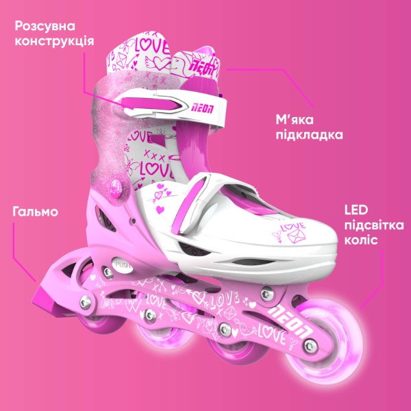 Фото - Ролики Neon Inline Skates Pink (NT08P4)