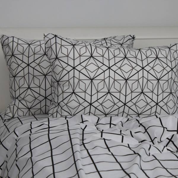 Фото - Наволочка ТЕП комплект 70х70 см Quadro Stars grey Rev (2-04245_32288)