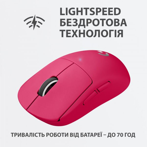 Фото - Миша бездротова ігрова Logitech G Pro X Superlight Magenta (910-005956)