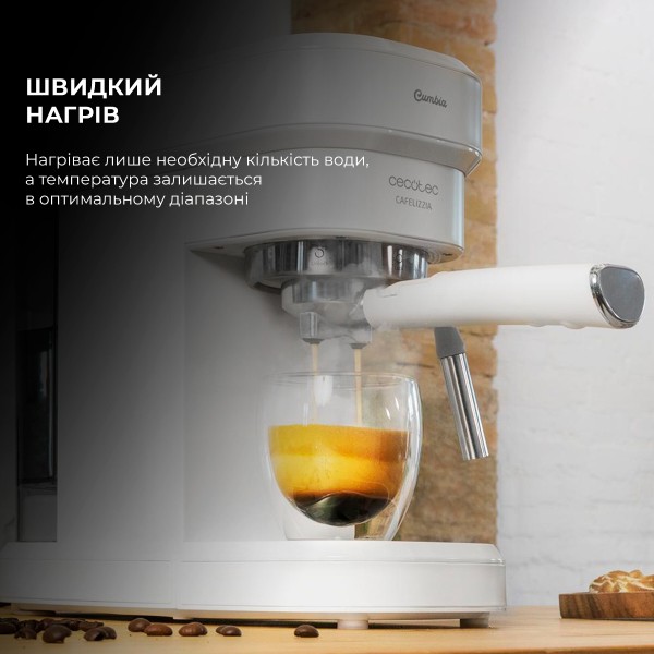Фото - Кавоварка ріжкова Cecotec Cafelizzia 790 White (CCTC-01650)