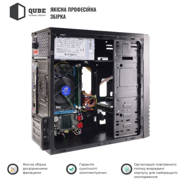 Фото - Системный блок QUBE QB i5 14400 B5 821Win (i514400B5821Win)