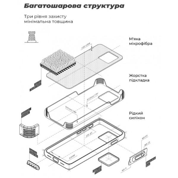Фото - Чохол для смартфону Armorstandart ICON Case for Xiaomi Redmi Note 13 4G Red (ARM73350)