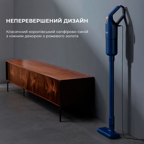 Фото - Пылесос ручной для дома Deerma Corded Stick Vacuum Cleaner Blue (DX1000W)