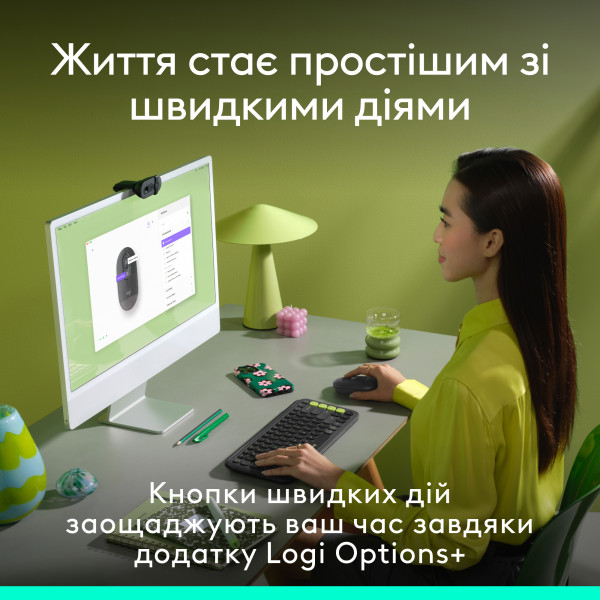 Фото - Уцінка - Миша бездротова Logitech POP Mouse with emoji Graphite (910-007412)