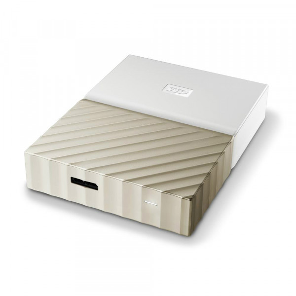 Фото - Жорсткий диск зовнішній Western Digital My Passport Ultra 4TB White-Gold (WDBFKT0040BGD-WESN)