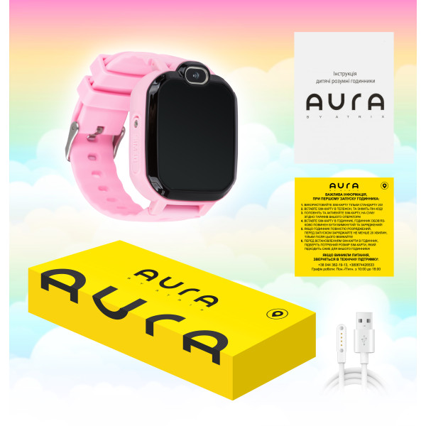 Фото - Дитячий годинник Aura A300 Tracker Pink (AUR-A300-P)