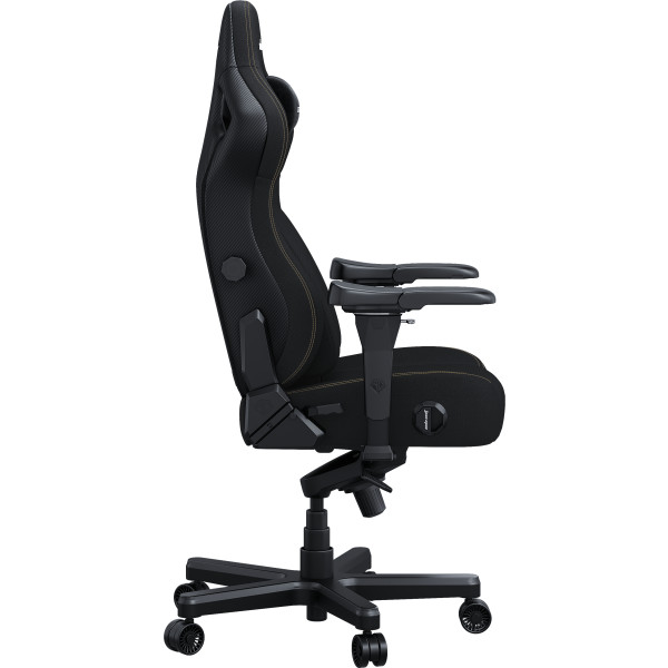 Фото - Крісло для геймерів Anda Seat Kaiser 4 Size XL Black Linen Fabric (AD12YDDC-XLL-20-B-CF)