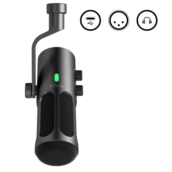 Фото - Микрофон для компьютера проводной Fifine Tank 3 USB/XLR Black