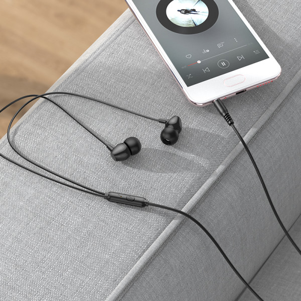 Фото - Наушники вкладыши проводные HOCO M94 Black (6931474767202)